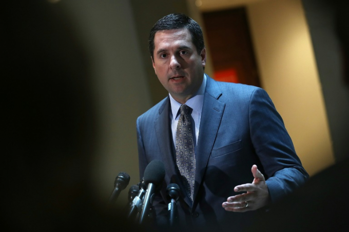 Chủ tịch Ủy ban T&igrave;nh b&aacute;o Hạ viện Mỹ Devin Nunes. (Ảnh: AFP)