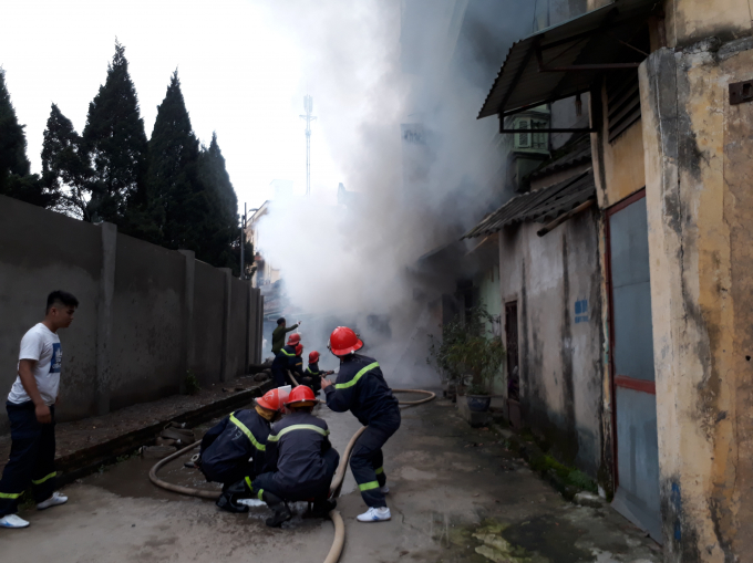 Hiện trường vụ hỏa hoạn.