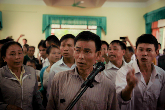 Bị c&aacute;o Đinh Thiện tại phi&ecirc;n t&ograve;a bị ho&atilde;n chiều ng&agrave;y 20/3.