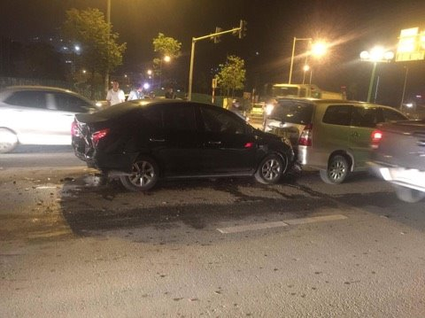 Hiện trường vụ tai nạn.