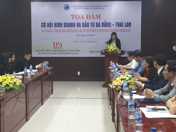 Đ&agrave; Nẵng tổ chức tọa đ&agrave;m &ldquo;Cơ hội kinh doanh v&agrave; đầu tư Đ&agrave; Nẵng - Th&aacute;i Lan&rdquo; nhằm th&uacute;c đẩy x&uacute;c tiến đầu tư của doanh nghiệp Th&aacute;i Lan v&agrave;o Đ&agrave; Nẵng. (Ảnh Cao Long)&nbsp;