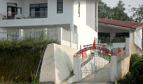 Một g&oacute;c Trường Mầm non x&atilde; Xu&acirc;n Giao.