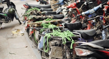 Khó khăn việc trong thu hồi xe máy cũ nát