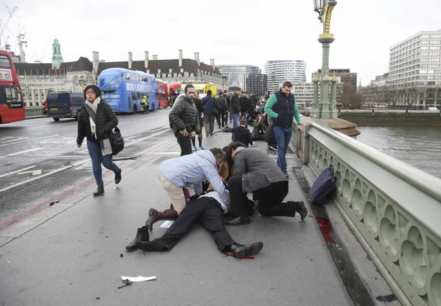 Vụ khủng bố London khiến &iacute;t nhất 4 người thiệt mạng, 29 người bị thương. (Ảnh: Reuters)
