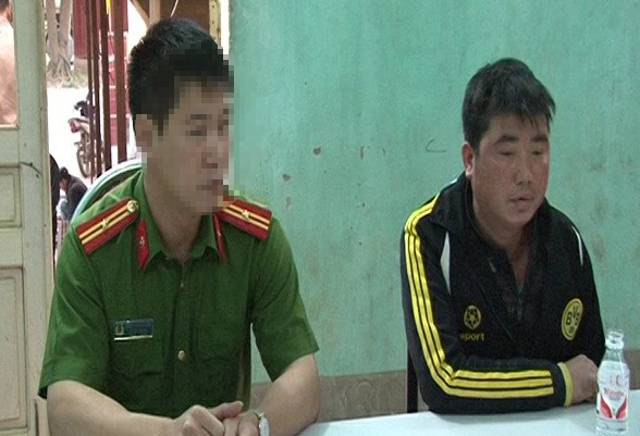 Đối tượng&nbsp;Nguyễn Ngọc Chăm tại cơ quan C&ocirc;ng an.