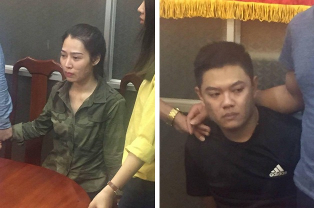 Hai đối tượng bị lực lượng chức năng bắt giữ.