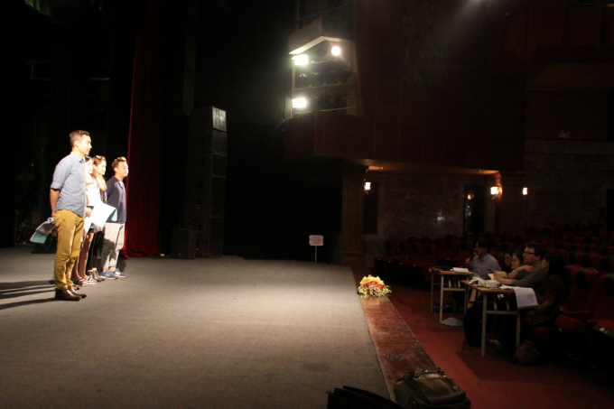 Buổi casting diễn vi&ecirc;n cho vở kịch Con chim xanh.