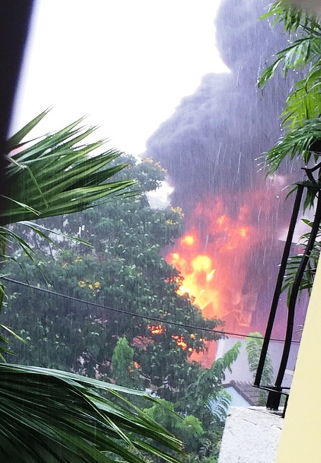 Hiện trường một vụ nổ trạm biến &aacute;p v&agrave;o năm 2016 tại TPHCM.