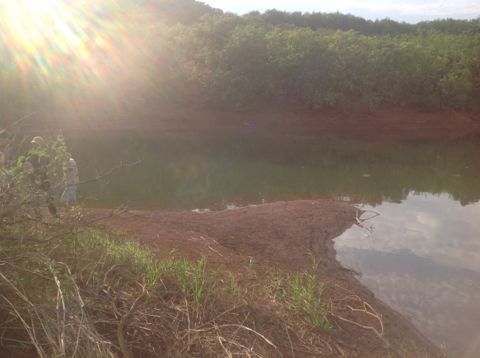 Hiện trường vụ đuối nước.