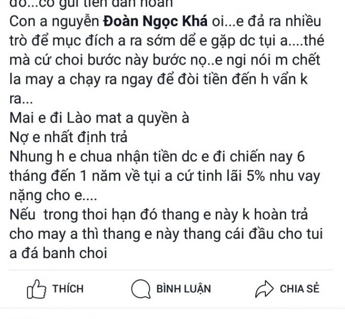 ... v&agrave; c&ocirc;ng khai l&yacute; do