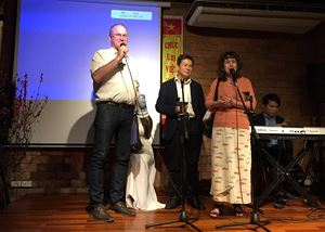 Trưởng đo&agrave;n N&ocirc;ng nghiệp của CHLB Đức sang Việt Nam ph&aacute;t biểu tại buổi giao lưu