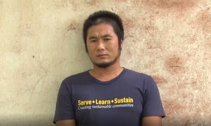 Đối tượng T&ocirc; Văn Bạc tại cơ quan c&ocirc;ng an. (Ảnh: cơ quan điều tra)