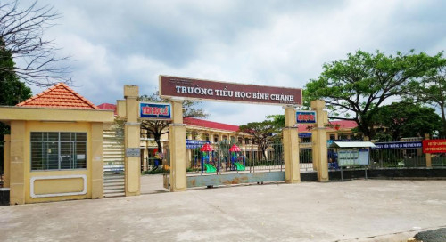 Trường Tiểu học B&igrave;nh Ch&aacute;nh, (ấp 5, x&atilde; Nhựt Ch&aacute;nh) nơi xảy ra sự việc. Ảnh: B&aacute;o Long An