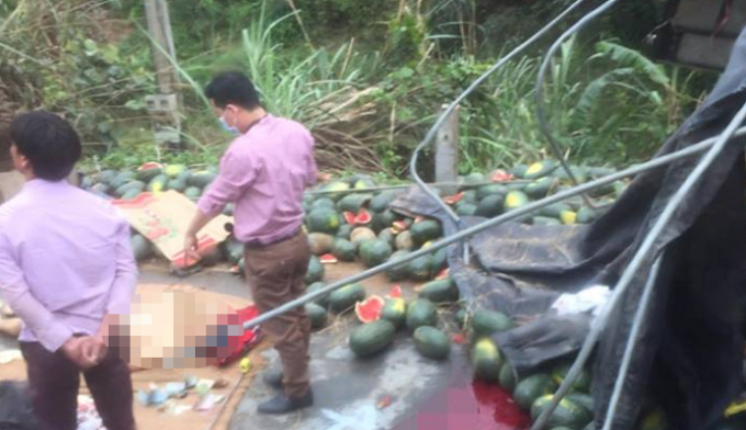 Hiện trường nơi xảy ra sự việc.