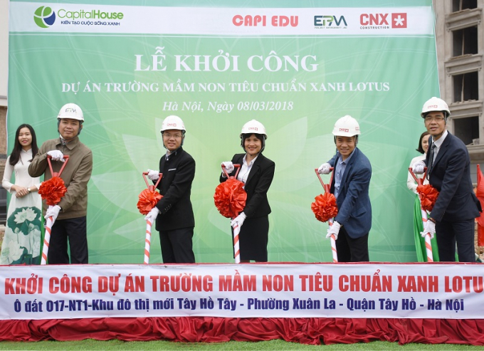 Capital House x&acirc;y trường học ti&ecirc;u chuẩn xanh LOTUS đầu ti&ecirc;n ở miền Bắc