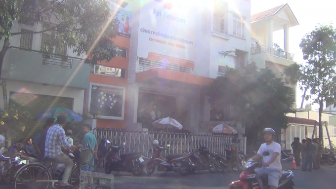 Trụ sở nơi Chi nh&aacute;nh C&ocirc;ng ty Cổ phần FPT B&igrave;nh Dương xảy ra sự việc