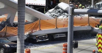 Sập cầu đi bộ tại Mỹ, ít nhất 6 người thiệt mạng