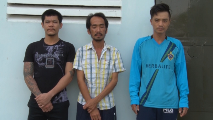 Ba đối tượng tại cơ quan c&ocirc;ng an.