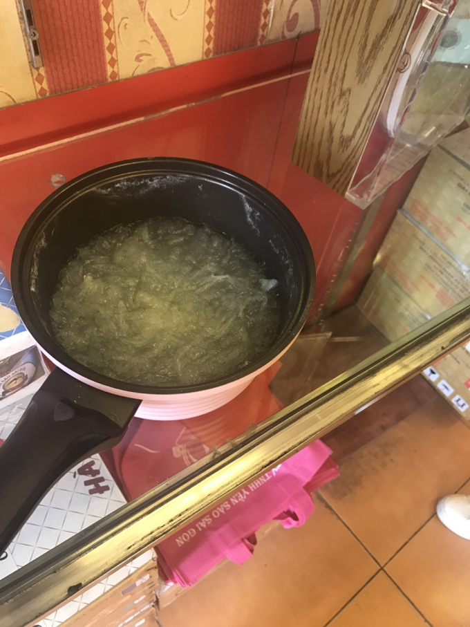 Yến s&agrave;o mua tại Sai Gon Bird&rsquo; Nest sau khi chị N. đem chưng.