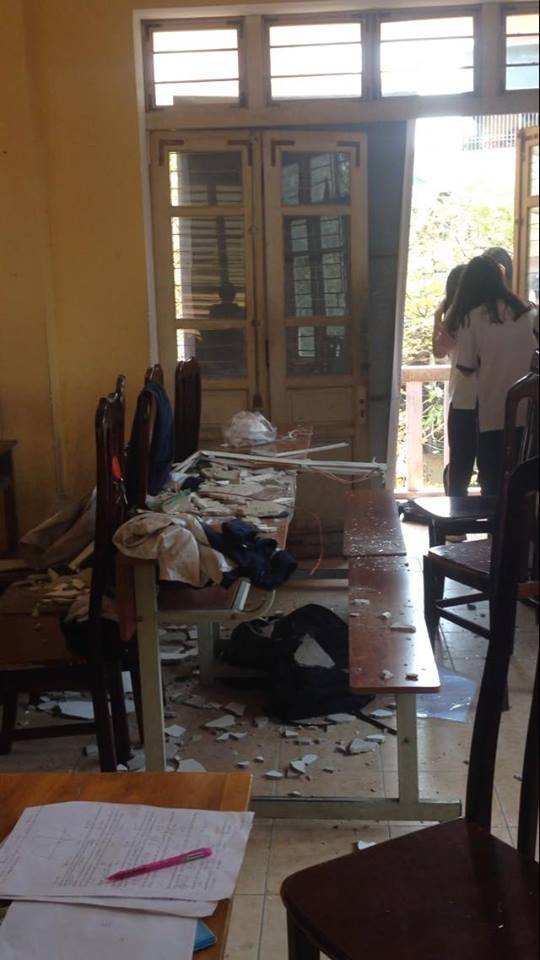 Hiện trường vụ việc.