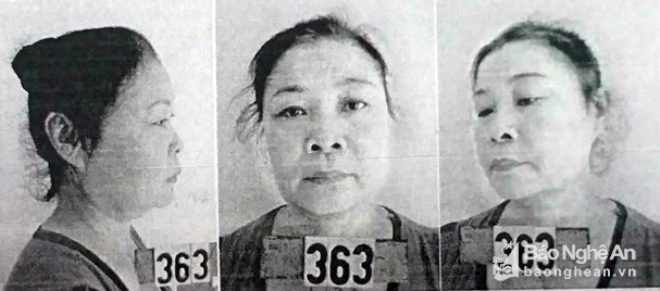 Bản ảnh nhận diện đối tượng truy n&atilde; Tạ Thị V&acirc;n. (Ảnh: b&aacute;o Nghệ An)