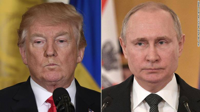 Tổng thống Mỹ Donald Trump v&agrave; Tổng thống Nga Putin.
