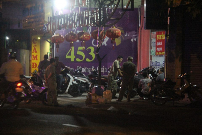 C&ocirc;ng an phong tỏa hiện trường.