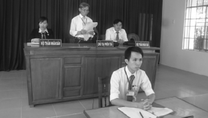 HĐXX sơ thẩm lần 3 c&aacute;c bị c&aacute;o ng&agrave;y 11/1/2018.