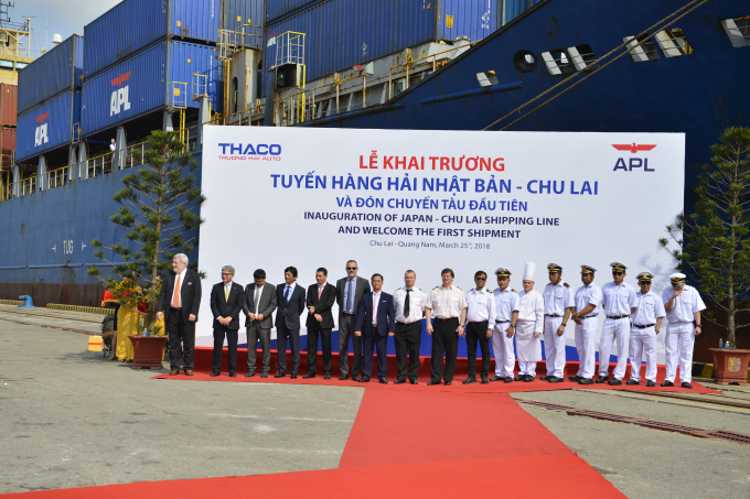 Thaco ch&iacute;nh thức khai trương tuyến h&agrave;ng hải quốc tế&nbsp;Nhật Bản - Thaco.