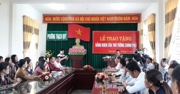 Hà Tĩnh: Trao bằng khen của Thủ tướng cho chàng thanh niên dũng cảm cứu người