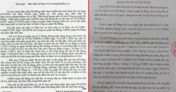 Nhà vệ sinh bẩn: Sau khi Pháp luật Plus phản ánh, Công an quận Hà Đông kiểm điểm cán bộ liên quan