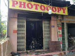 Bé 2 tuổi tử vong do cháy tiệm photocopy