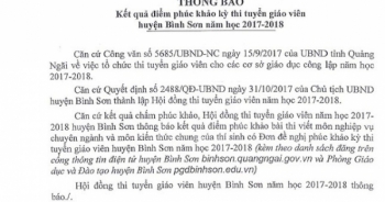 Quảng Ngãi: Điểm phúc khảo thi tuyển giáo viên biến động, nhiều thí sinh từ đậu thành rớt