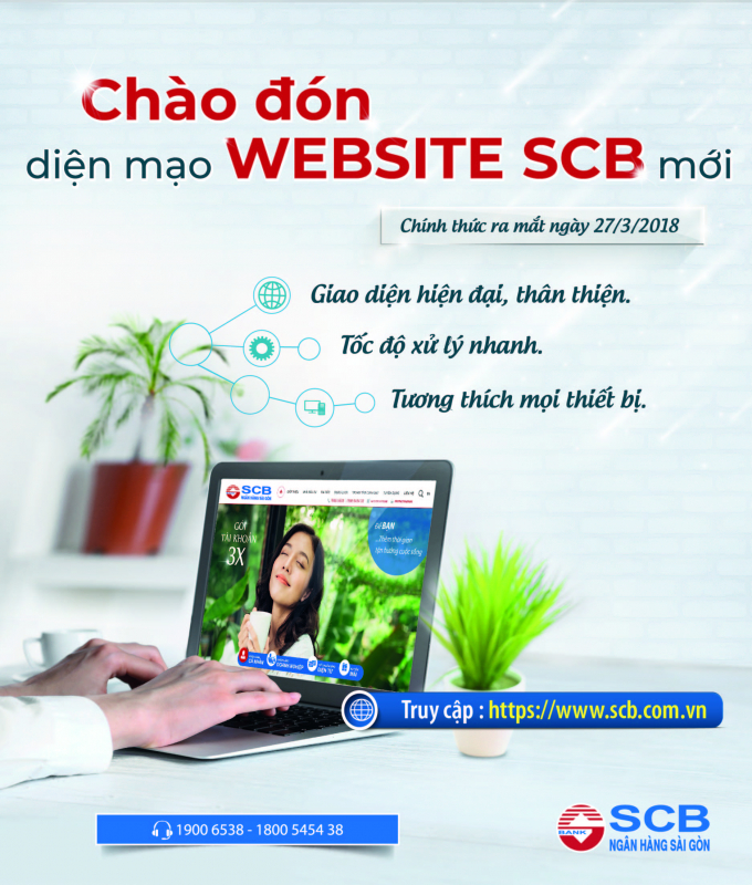 Website mới của SCB được đ&aacute;nh gi&aacute; l&agrave; th&acirc;n thiện với người d&ugrave;ng v&agrave; gi&uacute;p người d&ugrave;ng dễ d&agrave;ng hơn trong việc truy cập sử dụng c&aacute;c tiện &iacute;ch v&agrave; t&igrave;m hiểu th&ocirc;ng tin