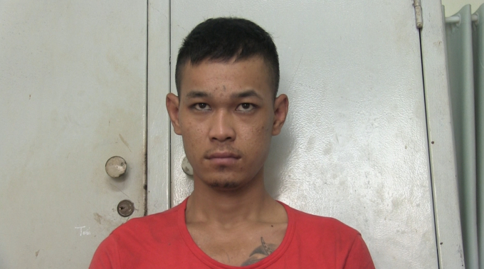 Đối tượng Phạm Minh Lộc tại cơ quan c&ocirc;ng an.