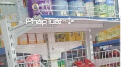 C&aacute;c sản phẩm sữa được b&agrave;y b&aacute;n ở Căng tin bệnh viện.