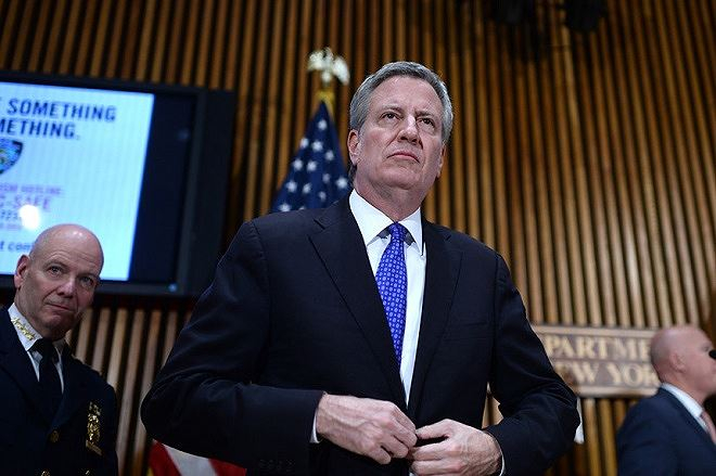 Thị trưởng New York Bill de Blasio.