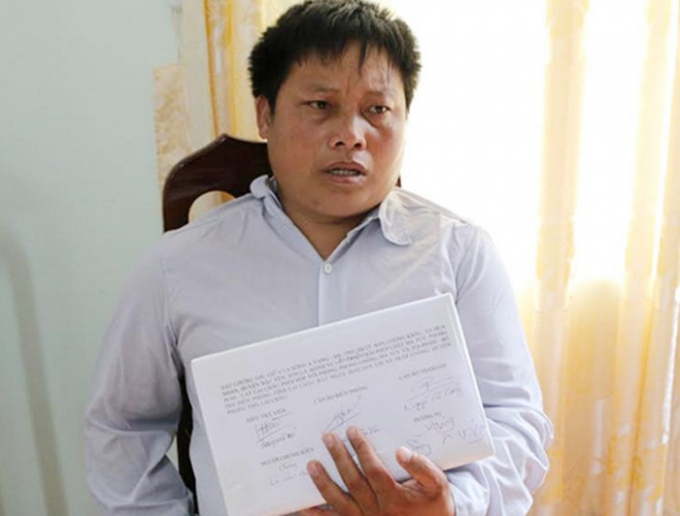 Đối tượng Sồng A V&agrave;ng tại cơ quan điều tra.