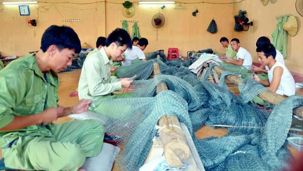 Học vi&ecirc;n cai nghiện học nghề. Ảnh minh họa.