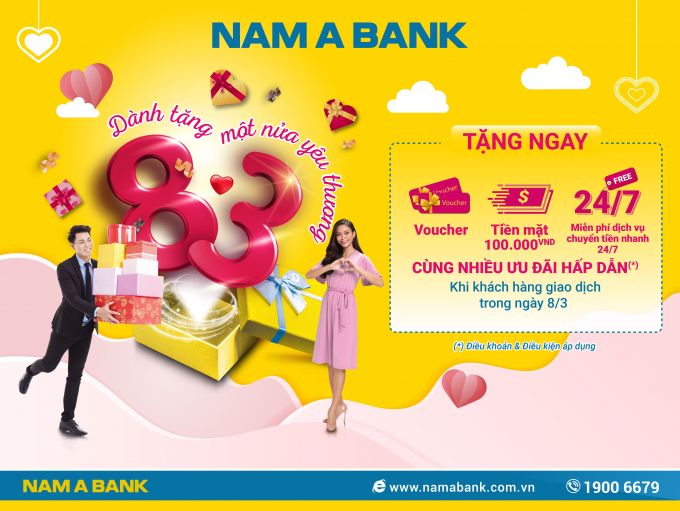 Nam A Bank tri &acirc;n chị em nh&acirc;n ng&agrave;y 8/3