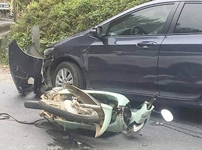 Hiện trường vụ tai nạn.