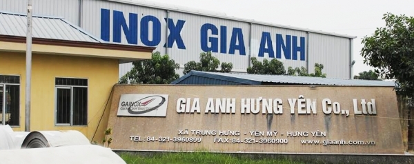 Công ty TNHH Gia Anh Hưng Yên xả nước thải vượt quy chuẩn ra môi trường