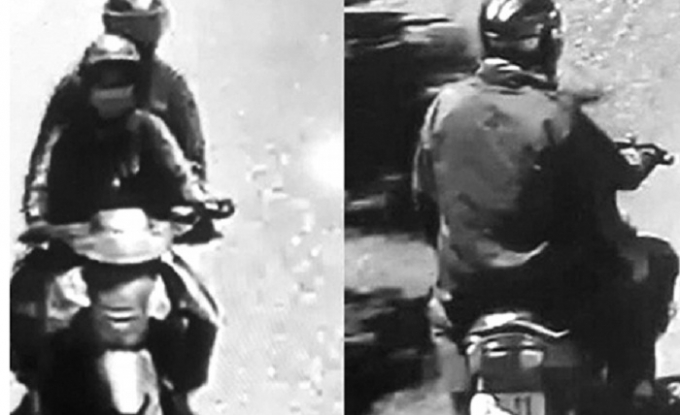 H&igrave;nh ảnh nạn nh&acirc;n chở nghi phạm Thắng tr&iacute;ch xuất từ camera an ninh.