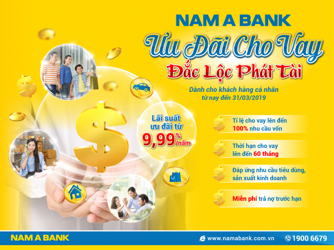 Nam A Bank triển khai h&agrave;ng loạt g&oacute;i t&iacute;n dụng ưu đ&atilde;i l&atilde;i suất