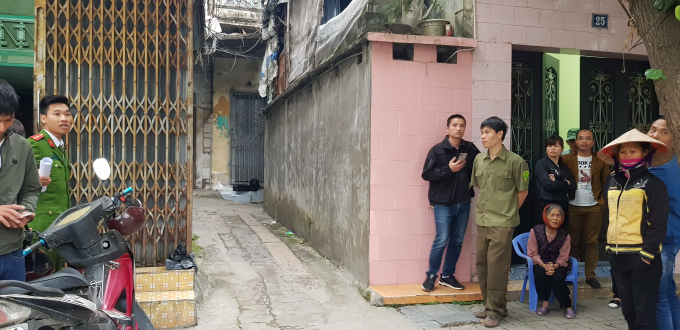 Hiện trường vụ tai nạn.