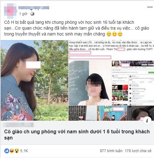 Th&ocirc;ng tin về vụ việc được chia sẻ tr&ecirc;n nhiều fanpage với lượng tương t&aacute;c lớn tr&ecirc;n mạng x&atilde; hội.