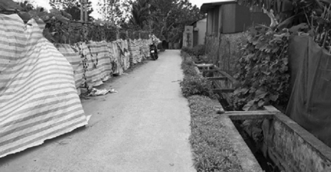 Hiện trường nơi xảy ra vụ việc.