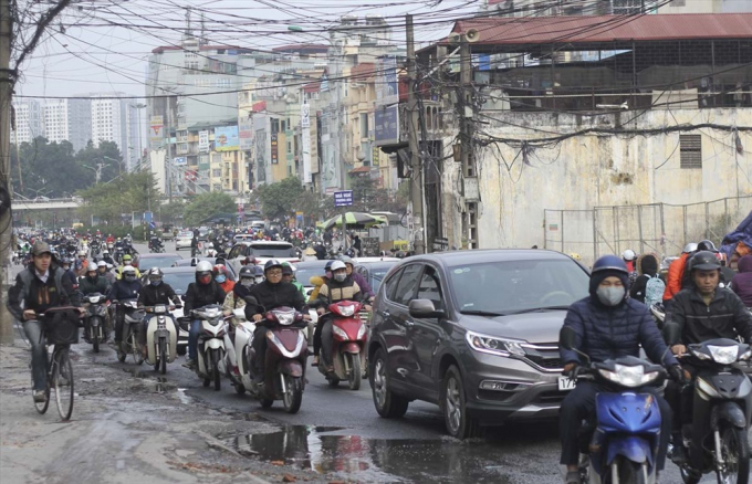 Xe m&aacute;y đang l&agrave; phương tiện chủ yếu của người d&acirc;n. Ảnh: Trần Vương.