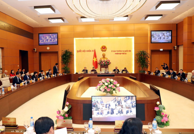 To&agrave;n cảnh&nbsp;Phi&ecirc;n họp thứ 32 của Ủy ban Thường vụ Quốc hội. Ảnh: Trọng Đức/TTXVN.