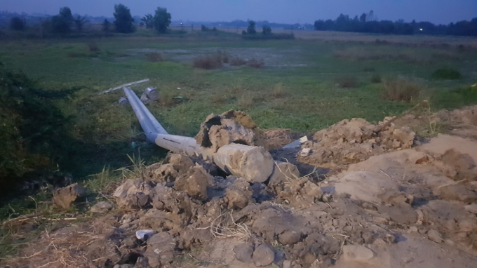 Hiện trường vụ việc (Ảnh: V.Vũ)